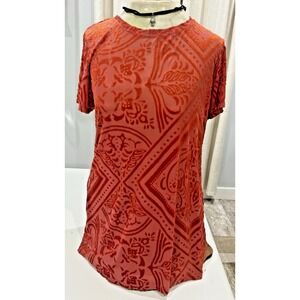 Y2K Sheer Velvet Mesh Top Size S Whimsigoth Fairy Grunge Witchy Dark Earthy Boho